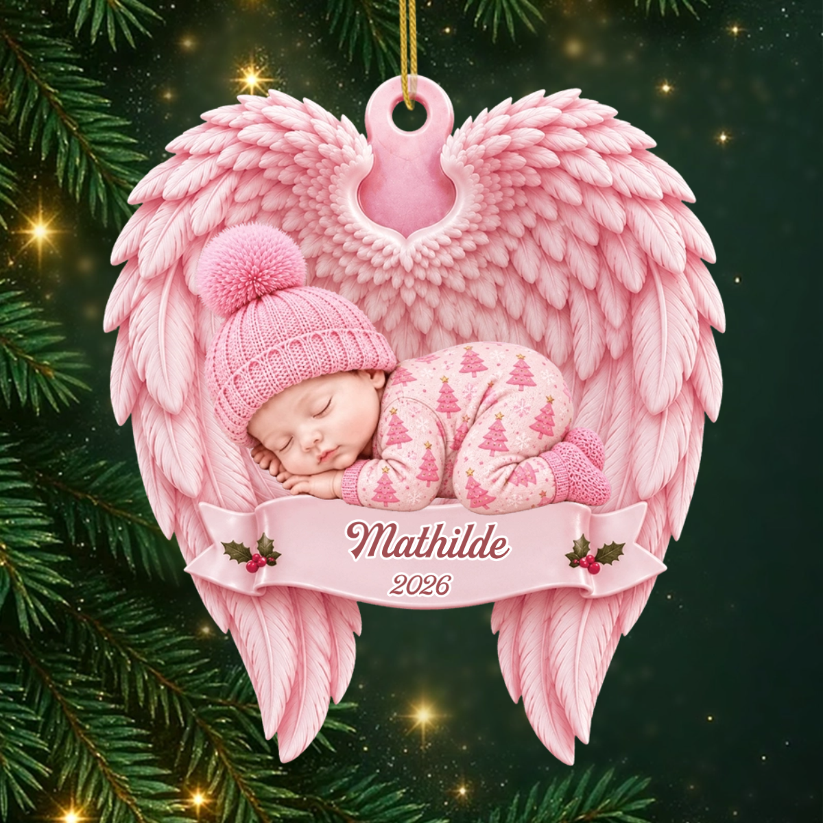 AilesD_Ange_CadeauPersonnalise OrnementCommemoratifEnAcryliquePourBebe1