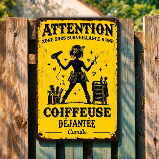 Attention_Zone_Sous_Surveillance_D_une_Coiffeuse_D_jant_e_ _Cadeau_Personnalis_Plaque_En_M_tal_Pour_Coiffeuses