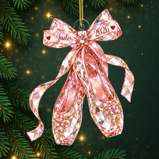 ChaussonsDeBallet CadeauPersonnalise_OrnementDeNoelEnAcryliquePourDanseusesDeBallet7