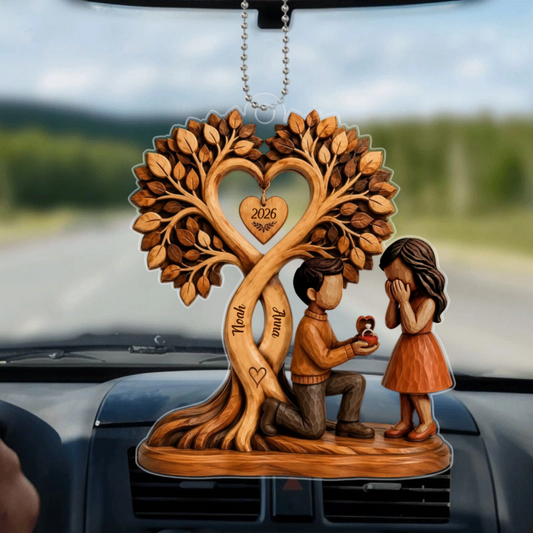 CoupleS_EmbrassantSousL_ArbreEnFormeDeCoeur_CadeauPersonnaliseOrnementEnAcryliquePourCouple_2