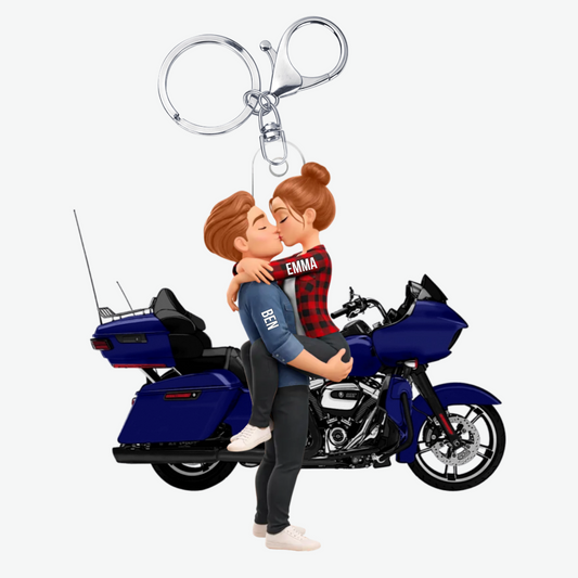 CoupleaMotoquiS_embrasse_Porte ClesenAcryliquePersonnalise2
