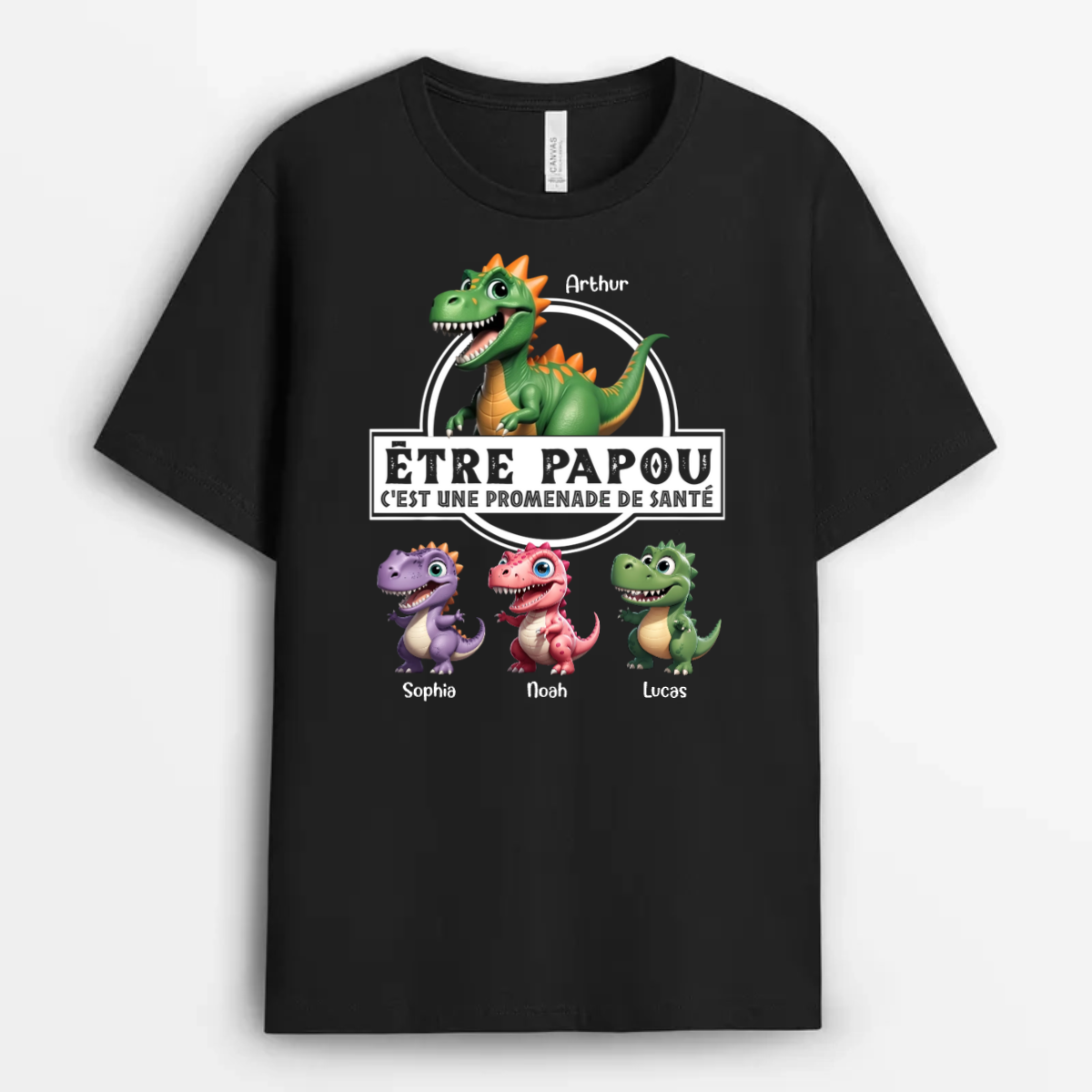 EtrePapou_C_estUnePromenadeDeSante Papousaurus CadeauPersonnaliseT shirtPourPapou_4_b550e7e6 115c 4ba2 baad 4425722355b2
