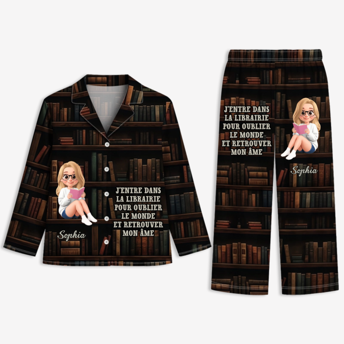 FilleQuiAimeLesLivres_CadeauPersonnalise PyjamaPourLectrices1
