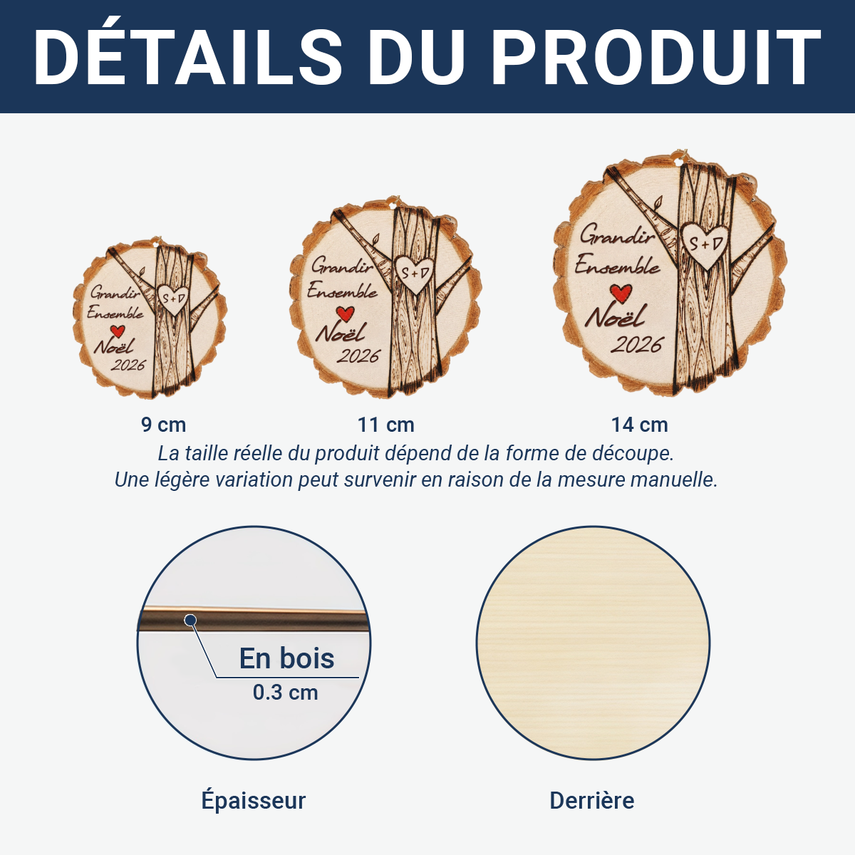 Grandir_Ensemble_Cadeau_Personnalise_Ornement_De_Noel_En_Bois_A_1_Couche_Pour_Couples
