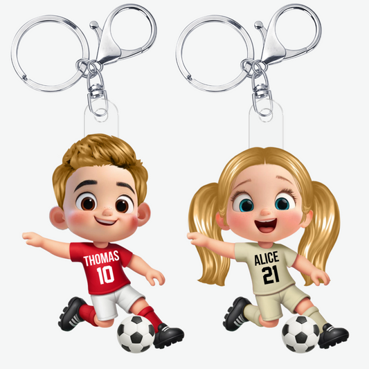 JoueurDeFootballPersonnalise_CadeauPersonnalisePorte ClesEnAcryliquePourJoueurDeFootball_2