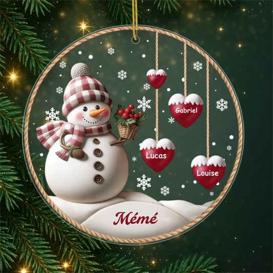 JoyeuxNoelBonhommeDeNeige_CadeauPersonnalise DecorationDeNoelEnAcryliquePourMamie1_d216ac4d b687 4c42 9c21 7ffef4bf14bc