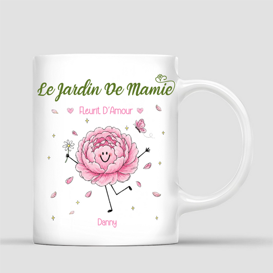 LeJardinDeMamieAvecFleursDeNaissance_CadeauPersonnaliseMugPourMamie