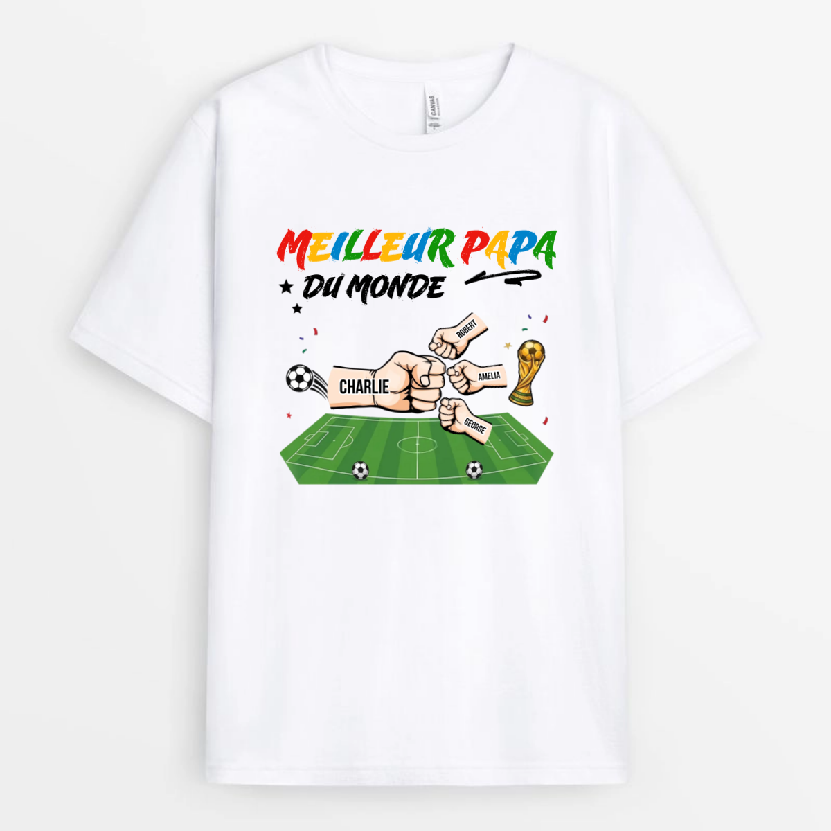 Meilleur_Papa_Du_Monde_Fan_De_Football_Avec_Prenoms_Des_Enfants_Custom_ _Cadeau_Personnalise_T Shirt_Pour_Papa_Et_Grand Pere