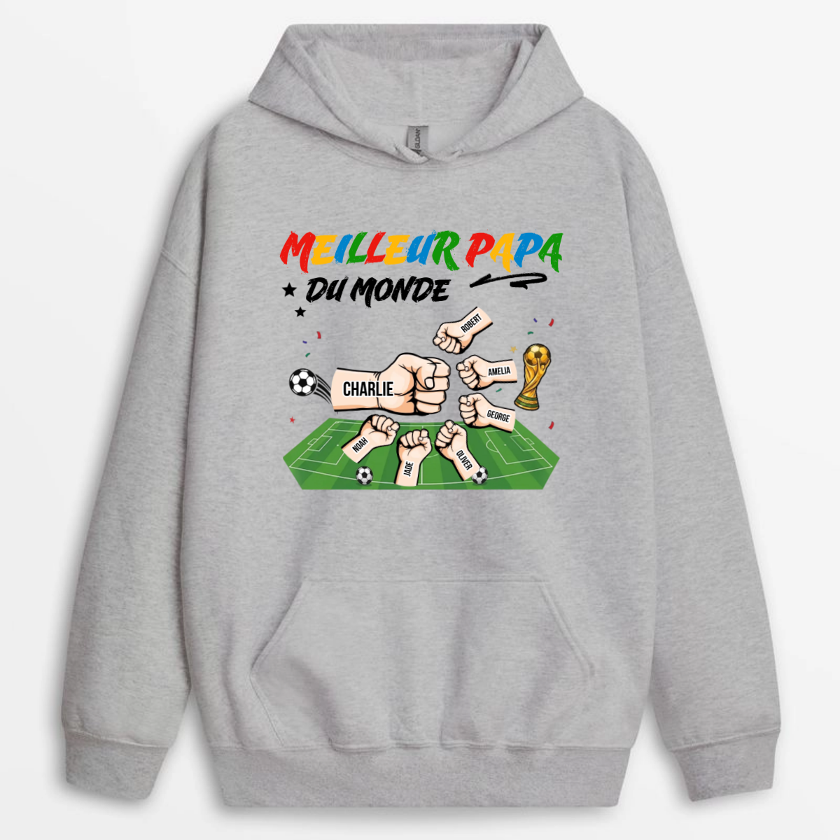 Meilleur_Papa_Du_Monde_Fan_De_Football_Avec_Prenoms_Des_Enfants_Custom_ _Cadeau_Personnalise_T Shirt_Pour_Papa_Et_Grand Pere_4