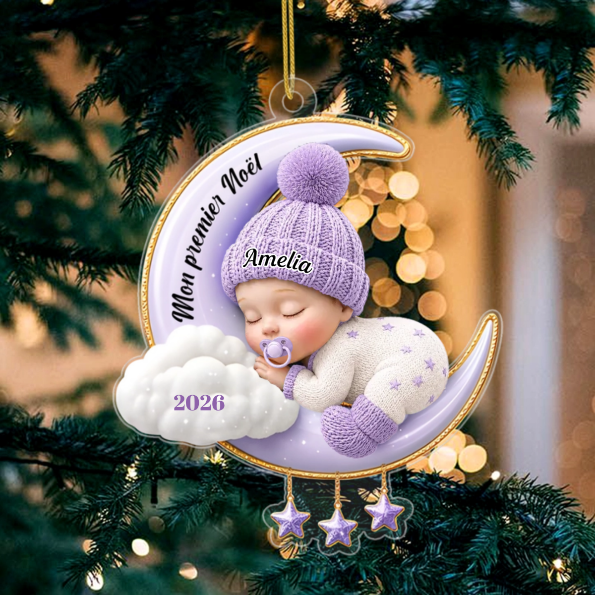 NotrePetitMiracleEstArrive_CadeauPersonnaliseOrnementEnAcryliquePourNouveau Ne_19