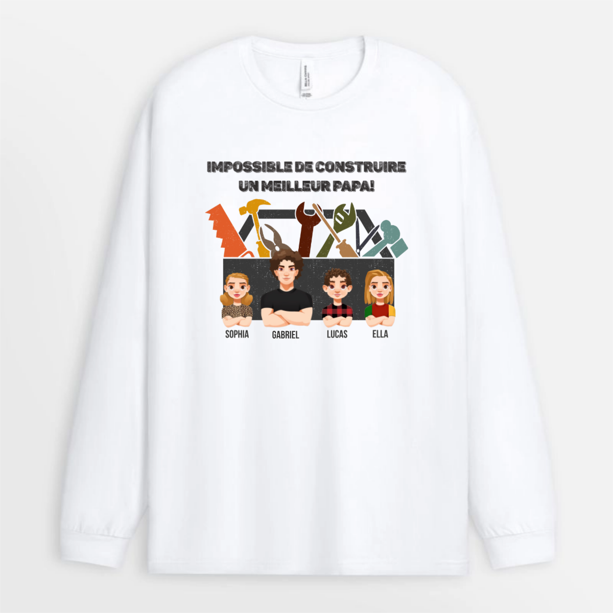 NousN_AurionsPasPuConstruireUnMeilleurPapa_CadeauPersonnaliseT ShirtPourLui_Papa_Papy_2