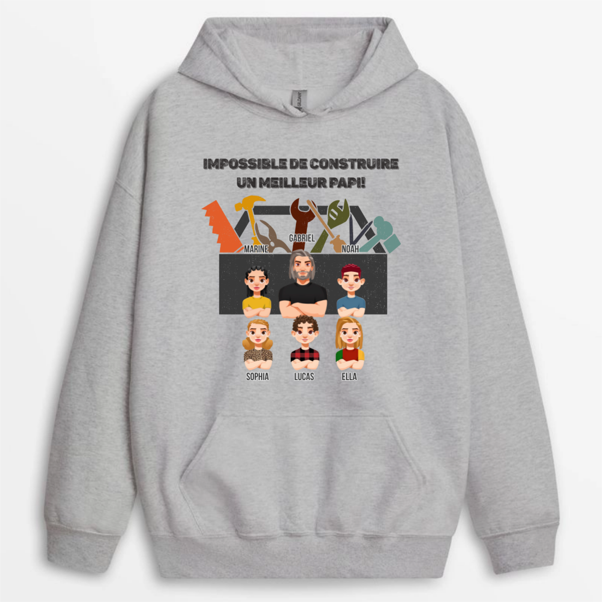 NousN_AurionsPasPuConstruireUnMeilleurPapa_CadeauPersonnaliseT ShirtPourLui_Papa_Papy_4