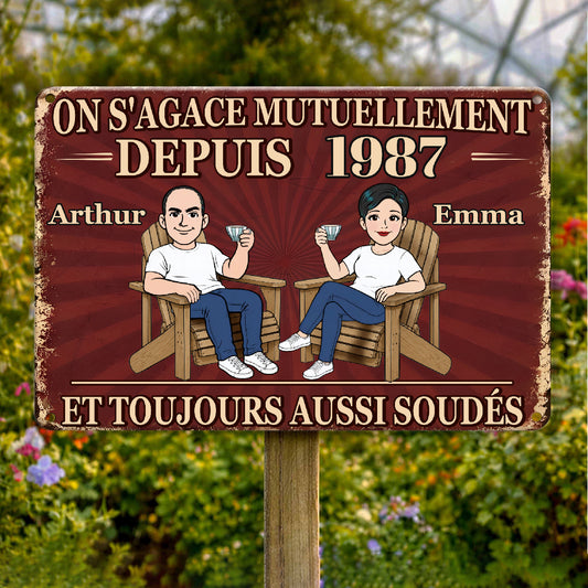 OnS_AgaceDepuis_PlaqueMetalliquePersonnaliseePourCoupleAvecPrenoms_AnneeCadeauPourCouple_1