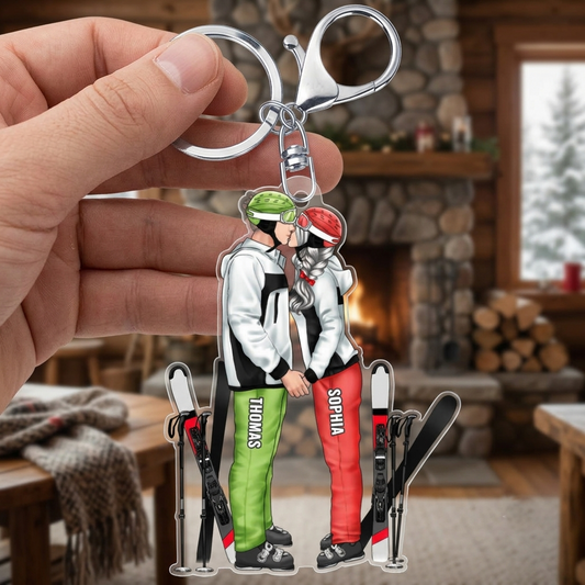 PartenairesDeSkiPourLaVie_CadeauPersonnalisePorte ClesEnAcryliquePourCouples_2