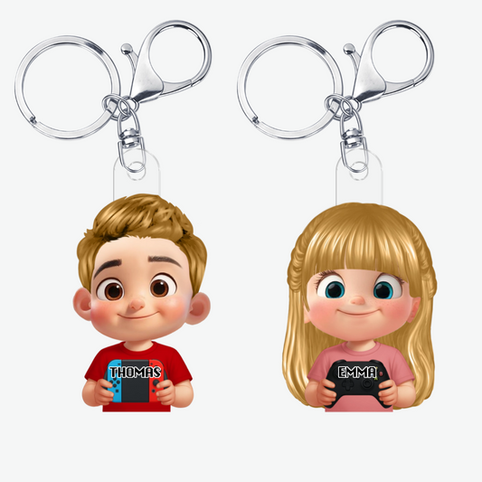PersonnaliseGamerPourEnfants_CadeauPersonnalisePorte ClesEnAcryliquePourFansDeJeux_3