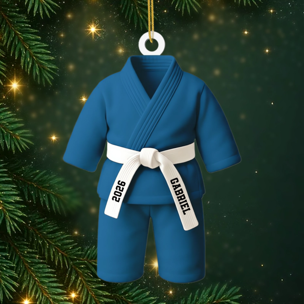 PetitKarateka_CadeauPersonnalise OrnementEnAcryliquePourPassionnesDeKarate