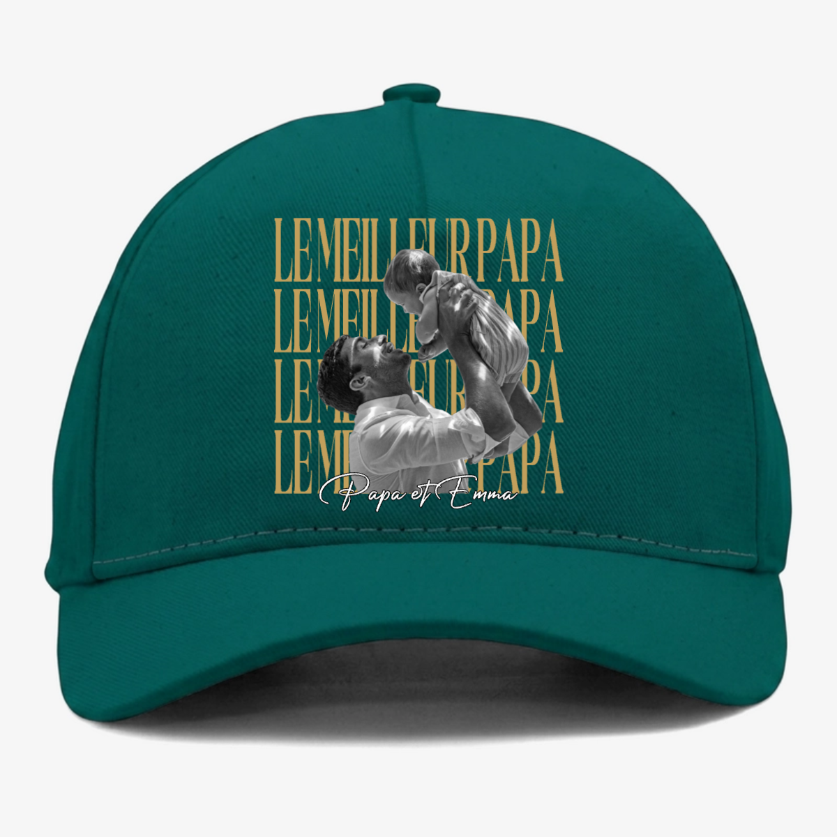 Photo_Personnalisee_Le_Meilleur_Papa_Vintage_ _Cadeau_Fete_Des_Peres_ _Cadeau_Personnalise_Casquette_Pour_Papa_2