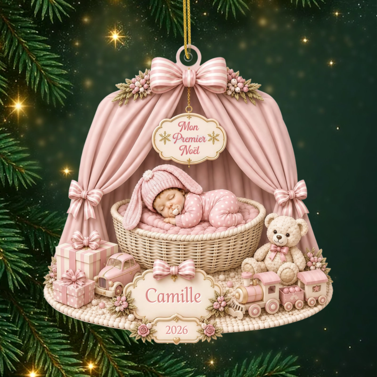 PremierNoelDeBebe_CadeauPersonnalise OrnementEnAcryliquePourJeunesParents_886db6d0 ebc0 4ded 8b02 88e8020250ed