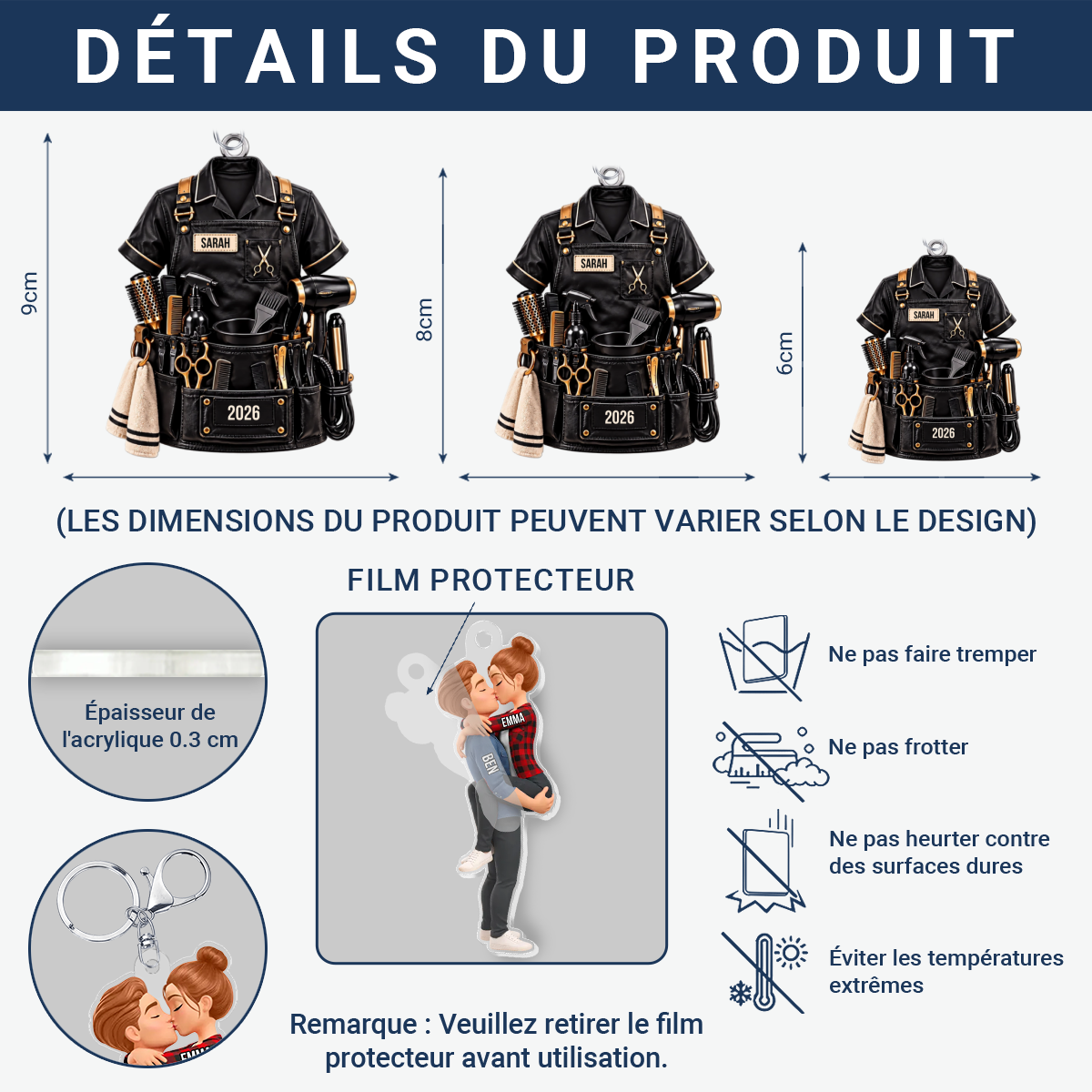 TablierDeCoiffeuseAvecPrenomPersonnalise_CadeauPersonnalisePorte ClesEnAcryliquePourCoiffeurs_3