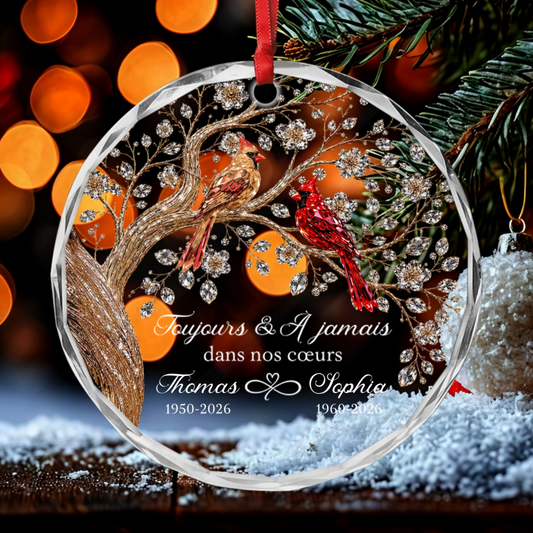 Toujours_Dans_Nos_C_urs_Cadeau_Personnalis_Ornement_En_Verre_Rond_Pour_Les_tres_Chers_2