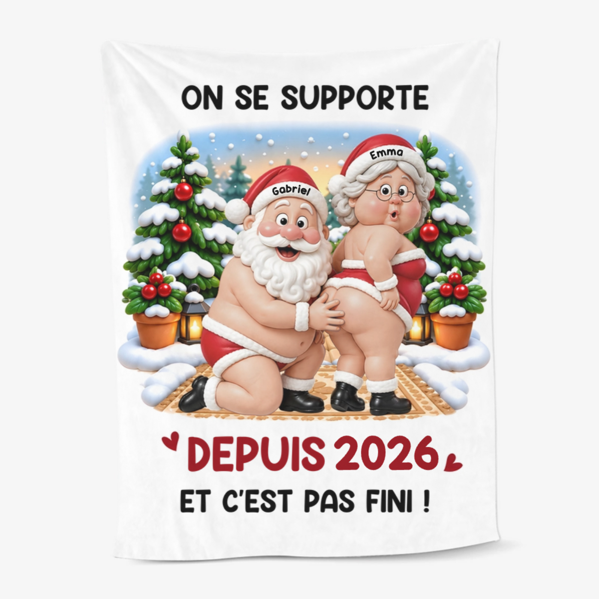 Toujours_Ensemble_ _Cadeau_Personnalis_Couverture_De_No_l_Pour_Couples5