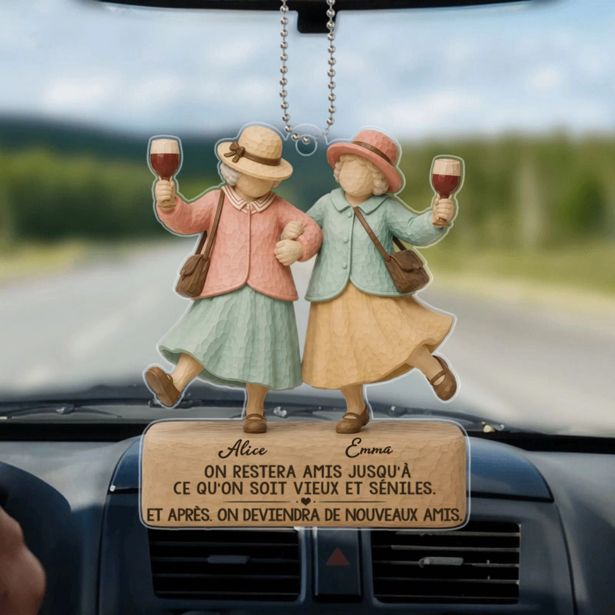 VieuxAmisPourToujours_CadeauPersonnaliseOrnementSuspenduPourMeilleursAmis_2