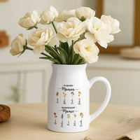8192OFR2 vase a personnaliser dabord maman ensuite mamie avec jardin de fleur 8192o8v5a
