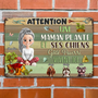 AttentionFolleDesPlantesEtSesChiensGates_CadeauPersonnalisePlaqueMetalliquePourAmoureuseDesPlantesEtMamanDeChiens_2