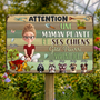 AttentionFolleDesPlantesEtSesChiensGates_CadeauPersonnalisePlaqueMetalliquePourAmoureuseDesPlantesEtMamanDeChiens_4