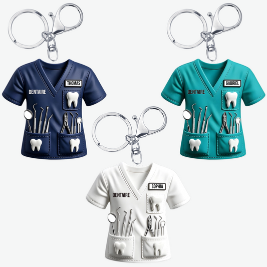 BlouseDentairePersonnalisee_CadeauPersonnalisePorte ClesEnAcryliquePourDentistes_16