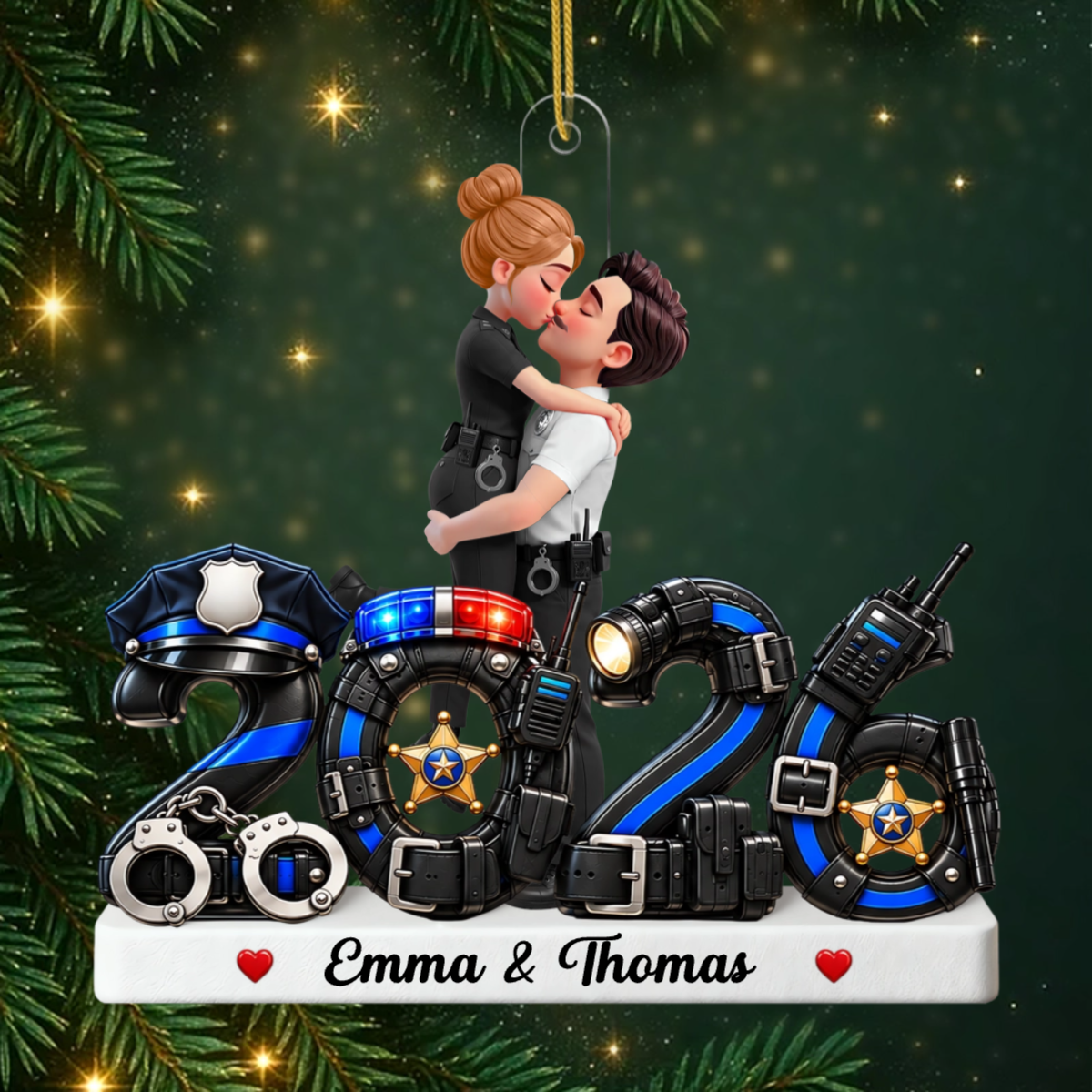 CoupleDeHeros CadeauPersonnalise_OrnementDeNoelEnAcryliquePourCouples8