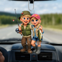 CoupleDePecheursCartoon_CadeauPersonnaliseOrnementPourCouple2