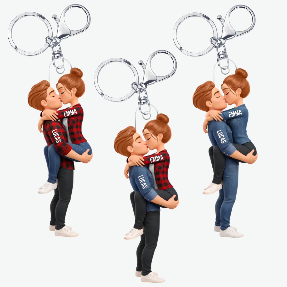 CoupleS_Embrassant_PorteCleAcryliquePersonnaliseCadeauPourCouples_2