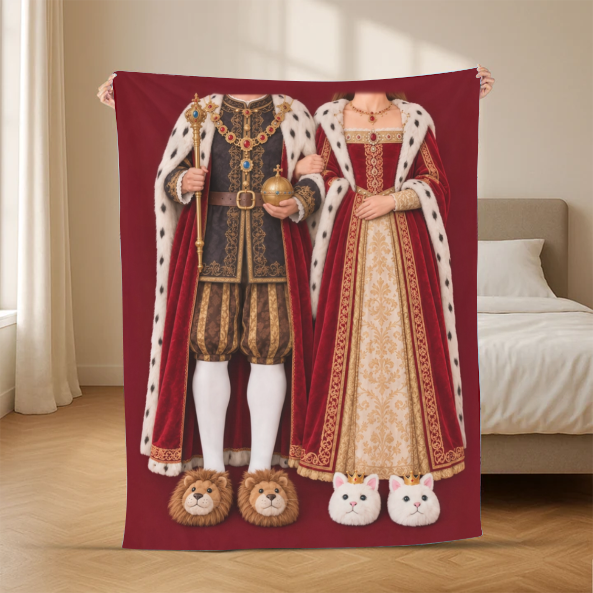 Couple_Roi_Et_Reine_Cadeau_Personnalis_Couverture_Personnalis_e_Pour_Couples