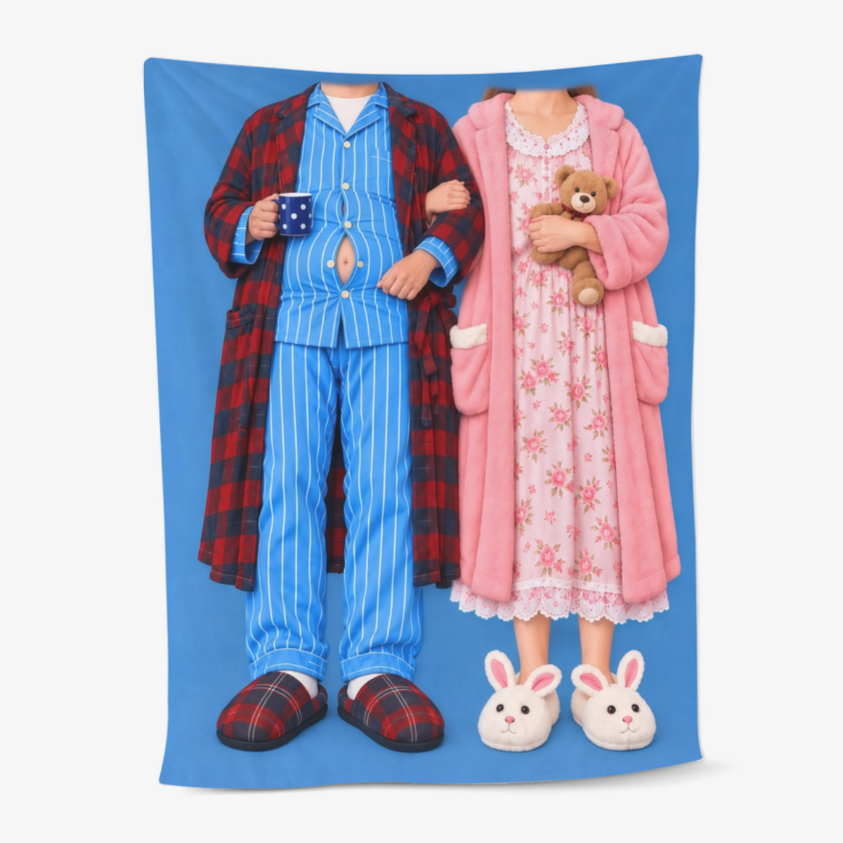 Couple_Roi_Et_Reine_Cadeau_Personnalise_ _Couverture_Personnalisee_Pour_Couples