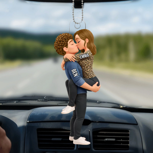Couple_S_Embrassant_Ornement_Personnalis_Cadeau_Pour_Couples