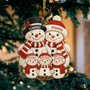 FamilleDeNeige CadeauPersonnalise_OrnementDeNoelEnAcryliquePourGrands Parents8