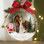 FilleAvecSonCheval_CadeauPersonnaliseBouleDeNoelPourPassionneesD_Equitation
