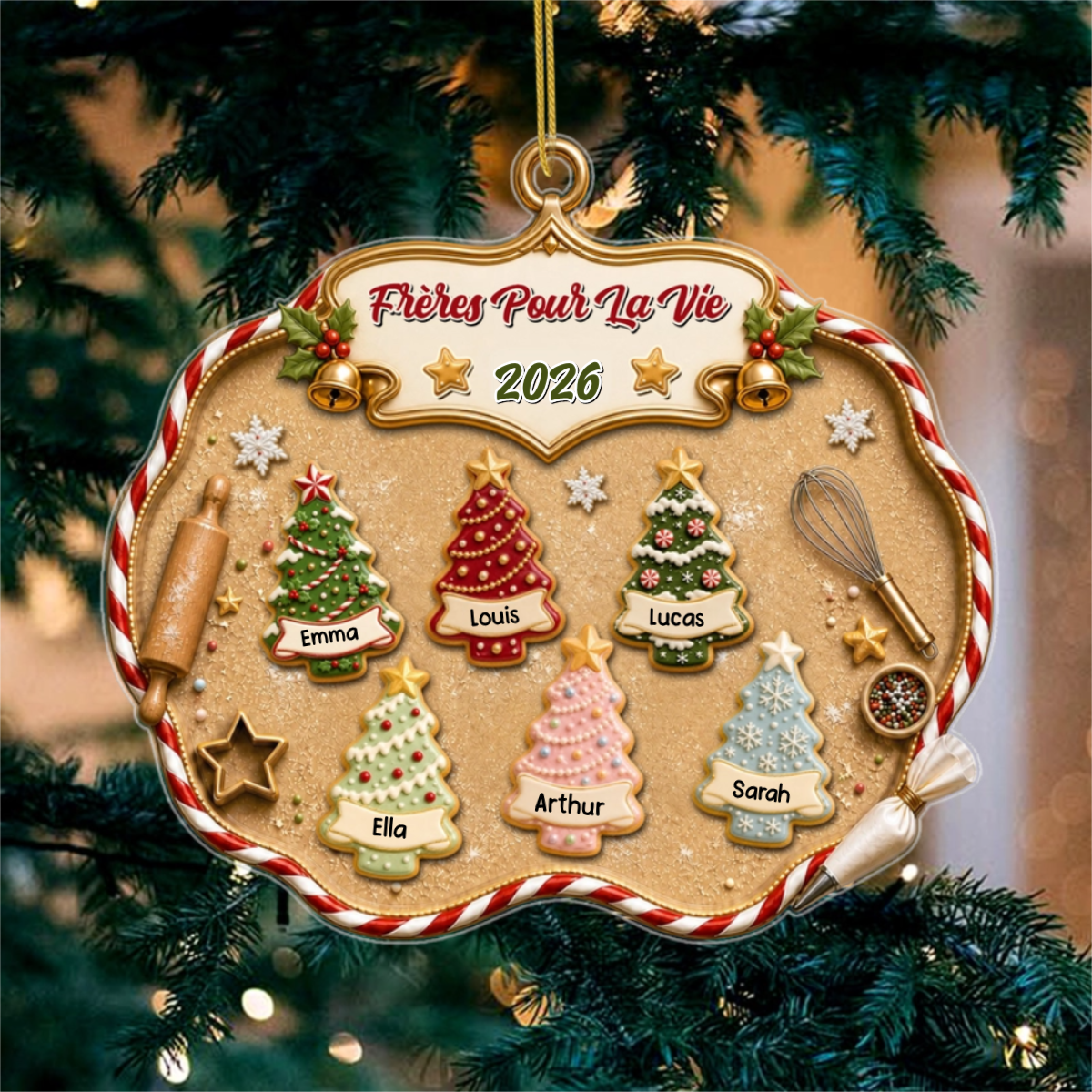 Fr_res_et_Soeurs_G_teau_Sapin_de_No_l_ _Cadeau_Personnalis_Ornament_En_Acrylique_pour_la_Famille_5