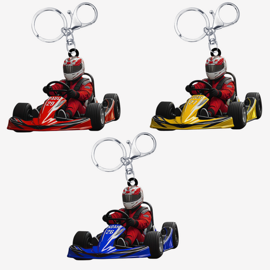 GoKartRacing_CadeauPersonnalise Porte ClesEnAcryliquePourLesFansDeCourse2