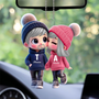 JoliCoupleCartoonEnPromenadePersonnalise_CadeauPersonnaliseOrnementASuspendrePourCouples_4