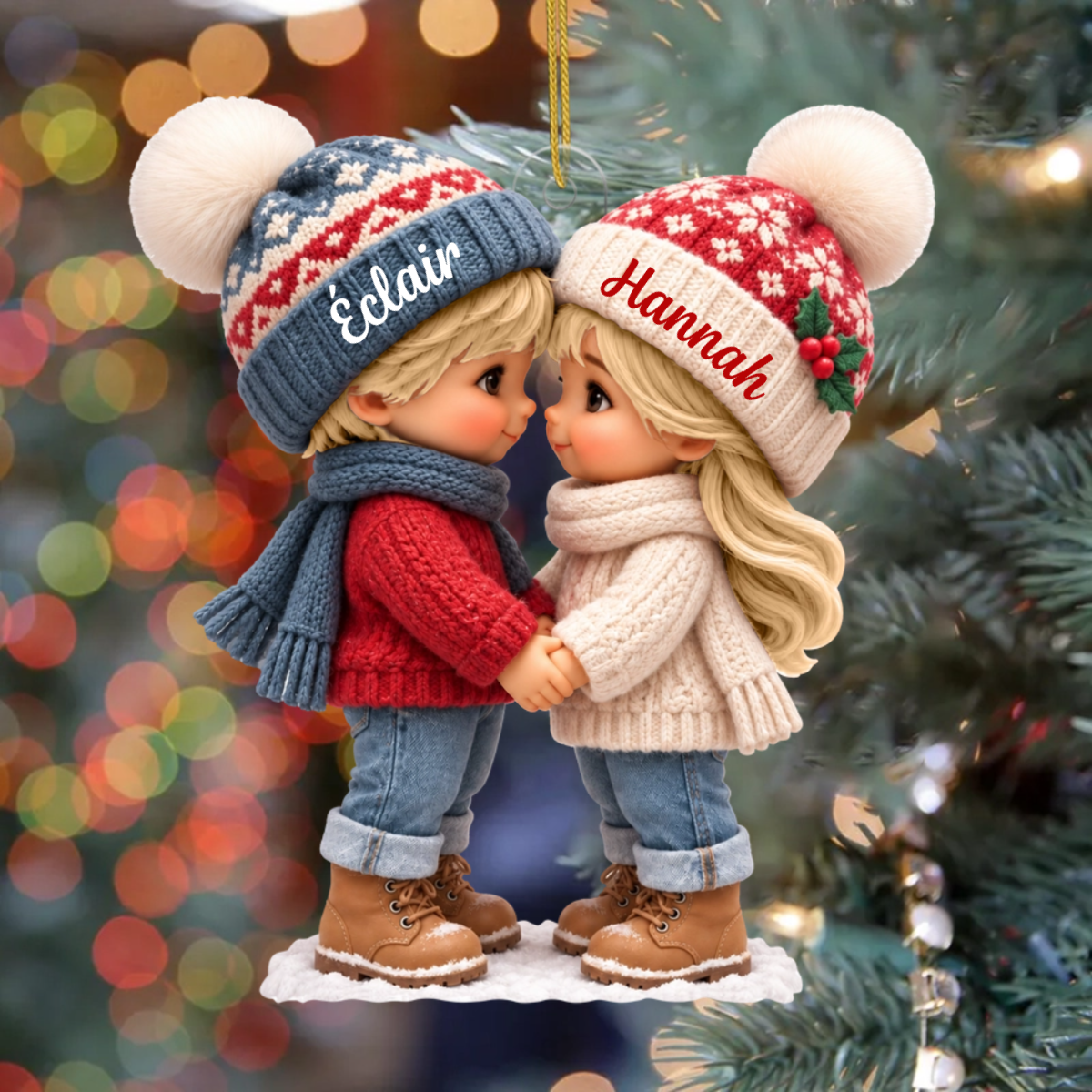JoliCoupleCartoon_CadeauPersonnalise OrnementEnAcryliquePourCouples1