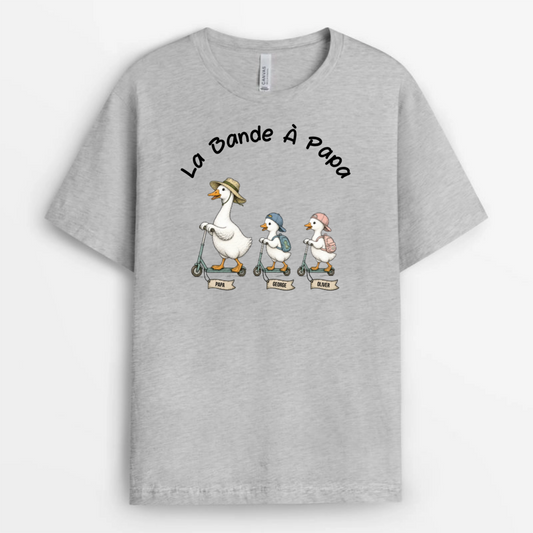 LaBandeAPapaCanardsRigolos CadeauPersonnaliseT ShirtPourPapaEtGrand Pere