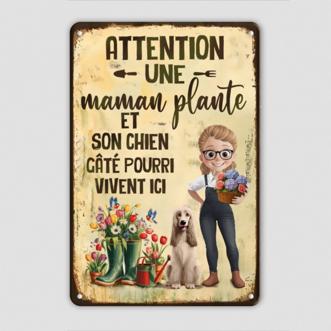La_Maison_Des_Amoureux_Des_Plantes_Cadeau_Personnalise_Plaque_Metallique_Pour_Passionnes_De_Jardin_Amoureux_Des_Animaux