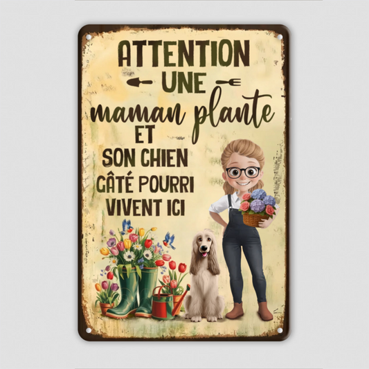 La_Maison_Des_Amoureux_Des_Plantes_Cadeau_Personnalise_Plaque_Metallique_Pour_Passionnes_De_Jardin_Amoureux_Des_Animaux