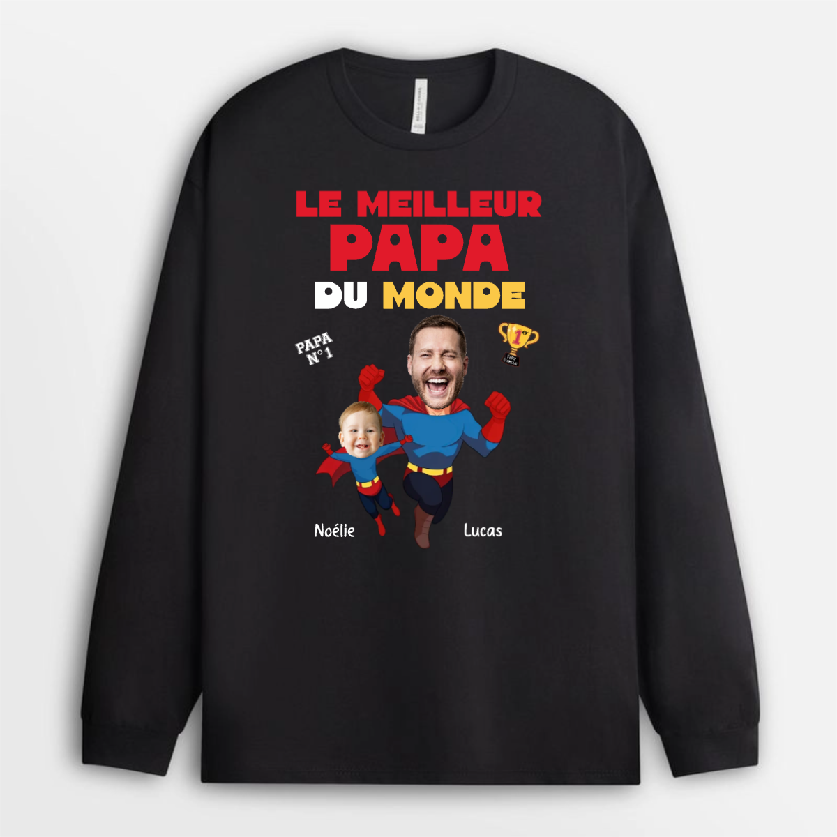 LeMeilleurPapaDuMondeAvecPhoto CadeauPersonnaliseT ShirtPourPapa_2