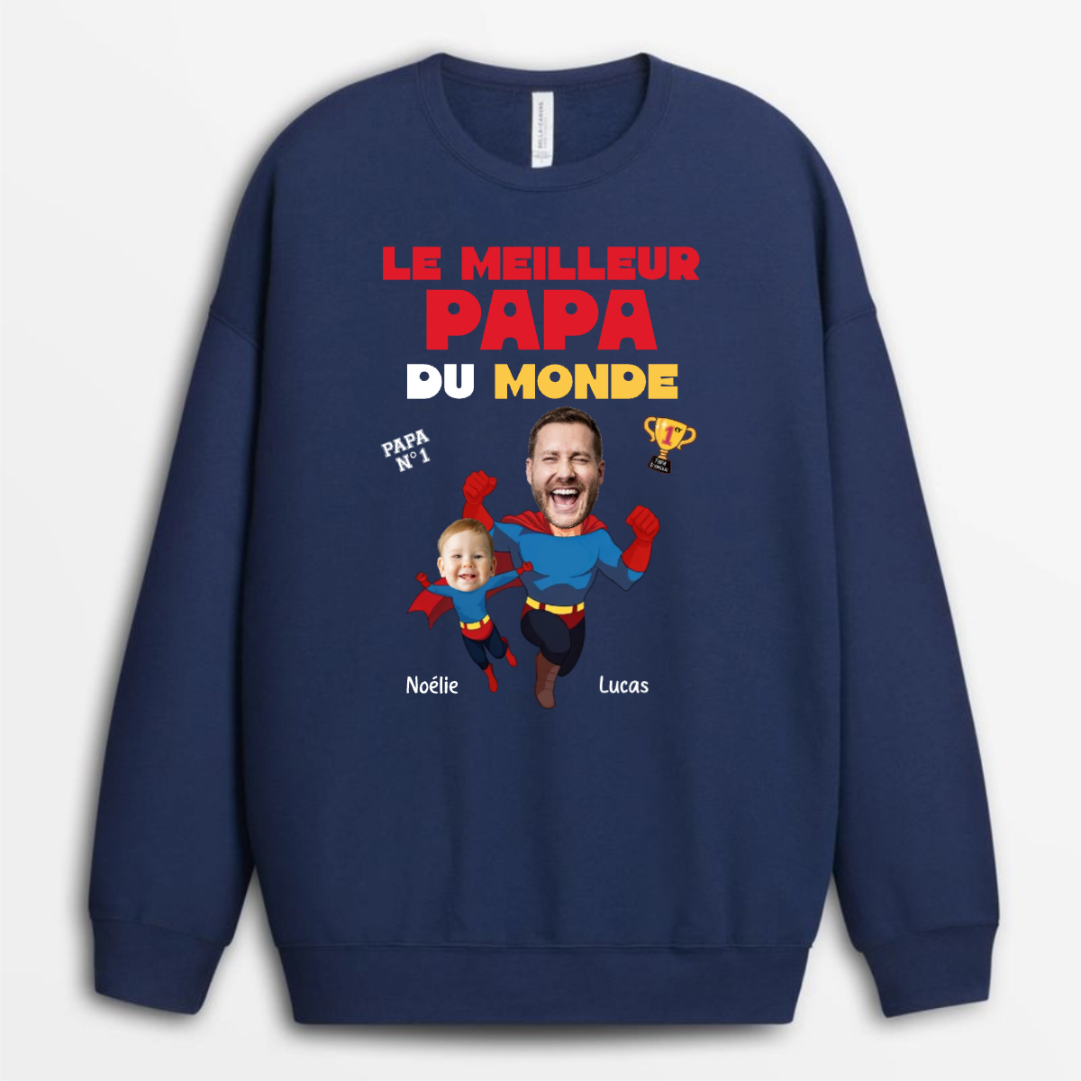 LeMeilleurPapaDuMondeAvecPhoto CadeauPersonnaliseT ShirtPourPapa_4