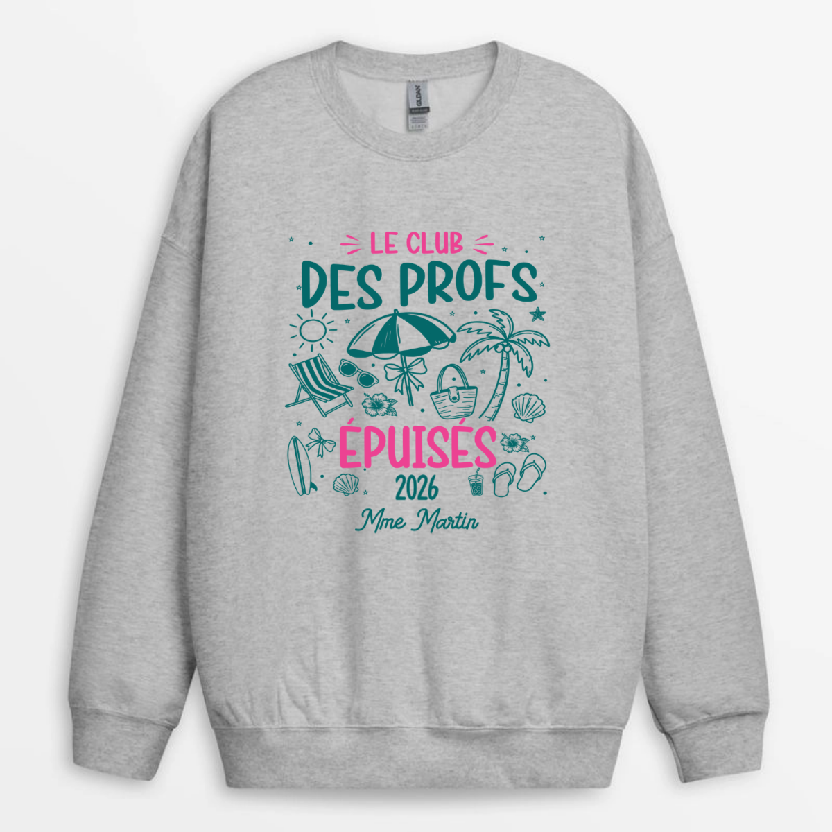 Le_Club_Des_Profs_Epuises_Personnalise_Cadeau_Personnalise_T shirt_Pour_Maitresse_4