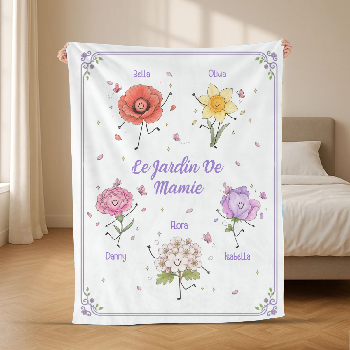 Le_Jardin_De_Mamie_Avec_Fleurs_De_Naissance_Adorables_Cadeau_Personnalise_Plaid_Pour_Mamie_3