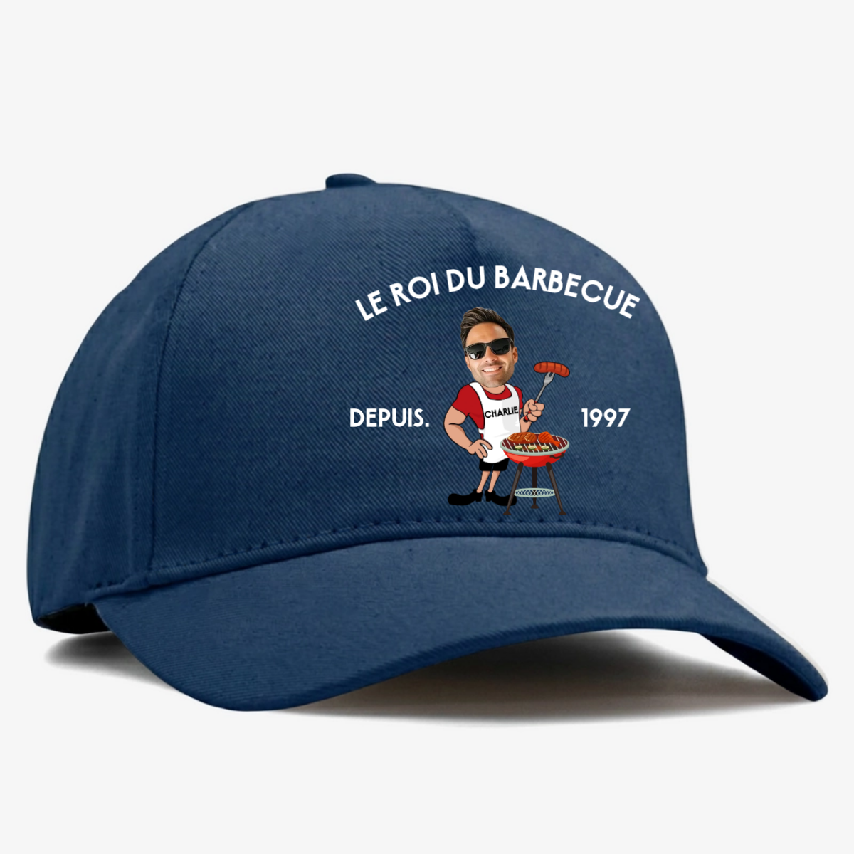 Le_Roi_Du_Barbecue_Avec_Photo_ _Cadeau_Personnalise_Casquette_Pour_Papa_Et_Grand Pere8